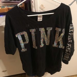 New pink large shirt 3/4 sleeve